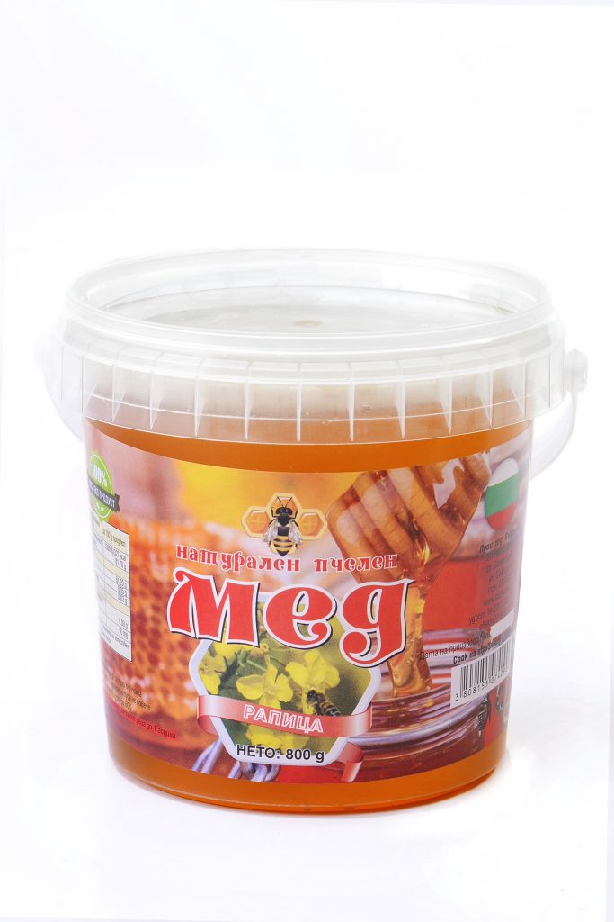| Пчеларска ферма Ради - Вкусният български мед! Мед рапица пластмасова кофичка