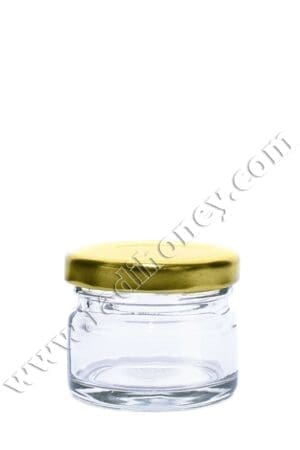 Стъклено бурканче 25 ml, с капачка